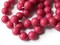 96 8mm Pink Round Vintage Plastic Beads 30 Inch Full Strand Ball Beads